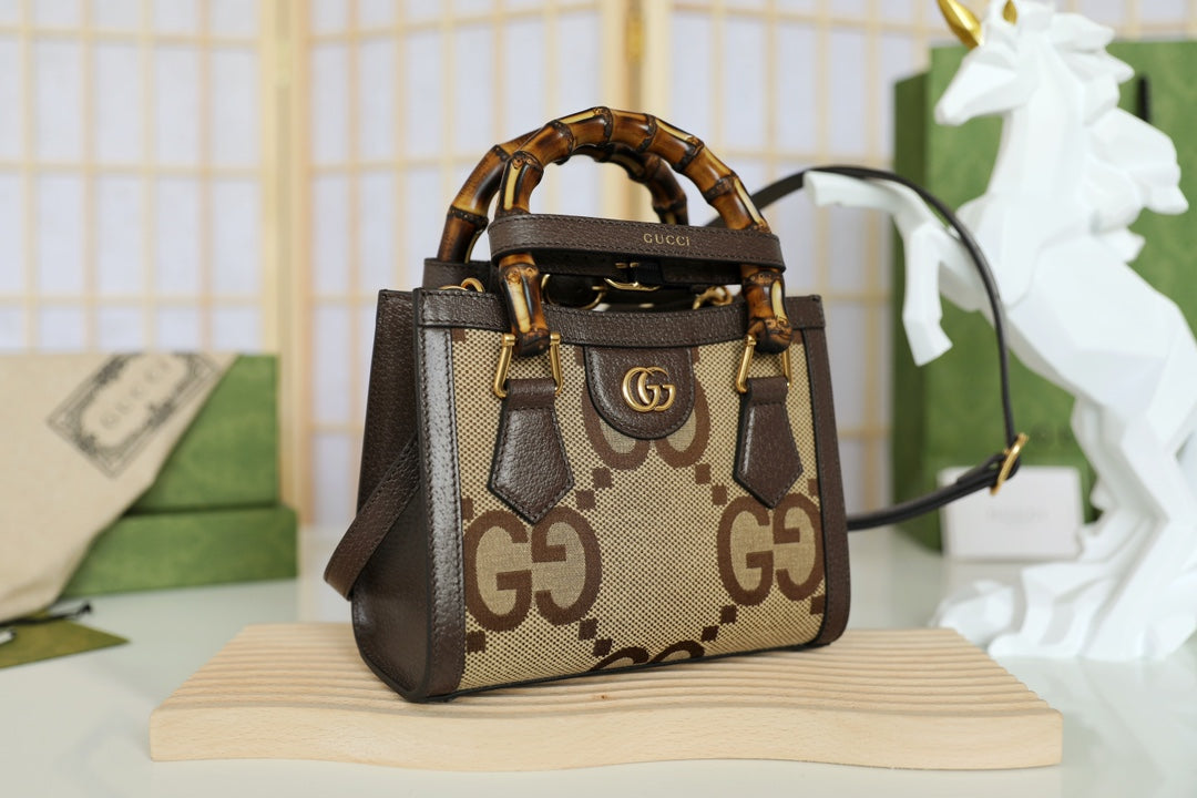 Gucci Diana Bamboo Handle Mini Top Handle Bag